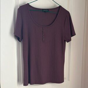 Purple Short Sleeve Top
